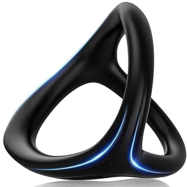 ZeeKoug Anillo De Silicona De Raya Larga, Dispositivo De Comodidad De Accesorios Deportivos Negros, Mejora El Anillo De Resistencia Y Aumenta La Dureza Muscular.