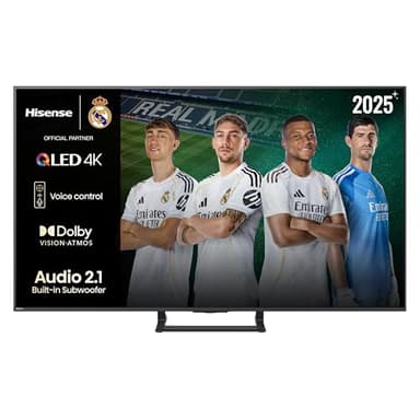 Hisense 50A7Q - QLED Smart TV 50 Pulgadas, Movimientos Suaves IA, Dolby Vision, Dolby Atmos, Subwoofer Integrado, Modo Juego Plus, Modo Deportes IA, Bluetooth & HDMI 2.1, Control por Voz Alexa