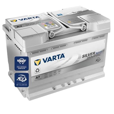 VARTA Batería Silver Dynamic AGM A7 (E39) – Start-Stop y batería de coche xEV 12 V 70 Ah 760 A – Batería de arranque para coches con alto consumo de energía