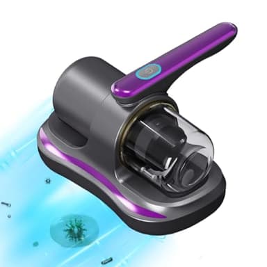 Kamanan Aspirador de ácaros de 100 W, para colchones, antiácaros, aspiradora con luz UV y depósito Permanente para colchones, sofás, Almohadas, alfombras y Otros Tejidos