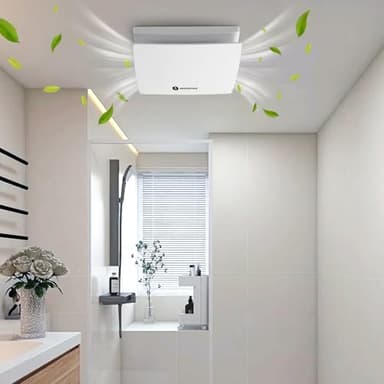 Aigostar Extractor de Baño 150mm, Extractor de Aire Silencioso con válvula Anti retorno, 18W, Ideal para Baño, Cocina, Garaje, Sótano, 2 Piezas