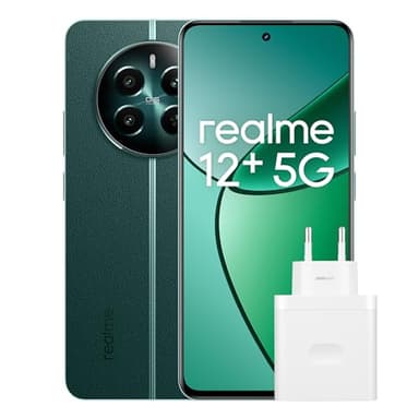 realme 12+ Teléfono Móvil 5G, 8+256GB, Cámara para Retratos Sony LYT-600 OIS, Pantalla AMOLED ultrafluida de 120 Hz, Conjunto de Chips Dimensity 7050 5G, 5000 mAh, NFC, Verde, Exclusivo de Amazon