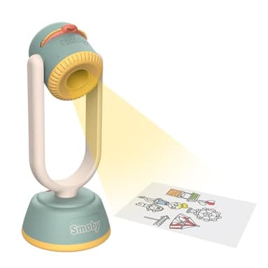 Smoby - Proyector de Dibujo - Orientación y nitidez Ajustables - 192 Posibilidades - Varias temáticas - Animales, Personajes, etc. - A Partir de 3 años