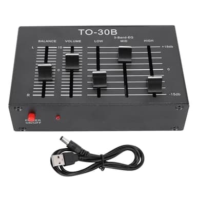 Ecualizador EQ, Estéreo 3 Bandas, Control de Volumen, Preamplificador HIFI NE5532, para Música, Grabación, DJs, Hogar, Audio Profesional