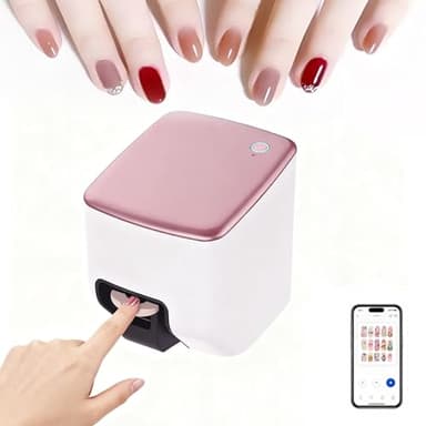 Máquina inteligente for pintar uñas 3D, impresora digital portátil de 4800 DPI, compatible con aplicaciones y bricolaje, equipo profesional for belleza y cuidado personal.