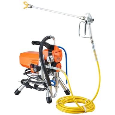 VEVOR Pulverizador de Pintura 2200 W Máquinas Pintura Airless 2 L/min Pistola de Pulverización Eléctrica sin Aire Presión Máxima 3000 PSI con Manguera de 9 m para Pared, Mueble, Exterior, Interior