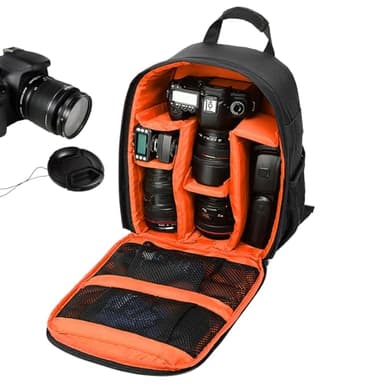 Mochila De Cámara De Viaje - Mochila De Fotografía Sin Espejo | Bolsa De Almacenamiento De Cámara | POUCHA DEL ORGANIZER DE LA CAPILA | Bolsa De Cámara Impermeable Para DSLR, SLR, Mini Cámara, Cámara