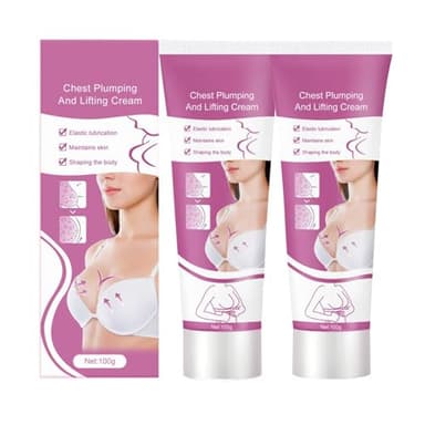 2 Piezas Crema Reafirmante de Senos, Crema Reafirmante Y Reafirmante De Mama, Breast Cream para Agrandar el Pecho, Bust Firming Cream, Reafirma, Masajea y Eleva los Senos 100g breast enlargement-1