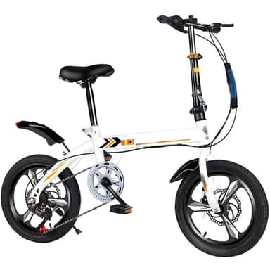 Bicicleta plegable mini ligera,portátil para adultos,sin instalación,de 14/16/20 pulgadas, con cambio de velocidad para estudiantes de secundaria. Bicicleta plegable para adultos A,14in