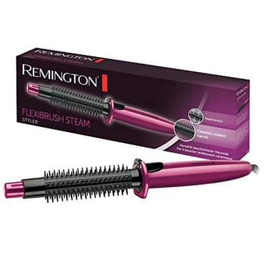 Remington Cepillo de Aire Flexibrush Steam, Moldeador de Pelo, Función de Vapor, Cepillo Secador, Moldea y da Volumen, Cerámica, Calentamiento Rápido - CB4N