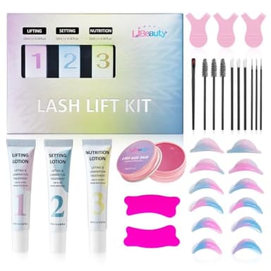 Libeauty Kit Lifting de Pestañas, 10ml Lifting de Pestañas con Bálsamo para Levantar Pestañas, Laminado de Cejas, Diseño Tubular, Para Uso Doméstico y en Salón