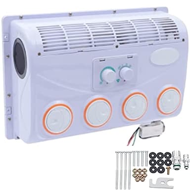 Aire acondicionado eléctrico de 12 V CC para techo de caravana, excavadora, autobús, furgoneta, sistema de refrigeración de vehículos agrícolas