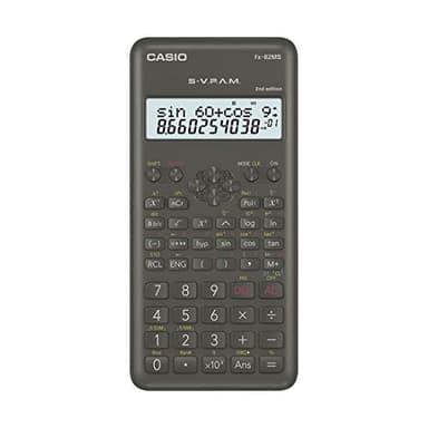 Casio fx-82MS Bolsillo Calculadora científica Negro calculadora - Calculadora (Bolsillo, Calculadora científica, 12 dígitos, 2 líneas, Batería/Pila, Negro)