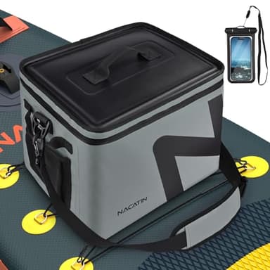 Bolsa isotérmica para tablas de remo y kayaks – Bolsa isotérmica impermeable SUP 30 latas, aislamiento de 5 capas, flotante y extraíble con abrebotellas, para playa y camping