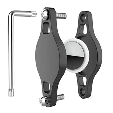 Gmili Caso Compatible con AirTag Funda, Carcasa para GPS Airtag Localizador Antipérdida, Portabicicletas Antirrobo para Bicicletas Airtag, Incluye Tornillos de Seguridad ​Apto para Bicicletas