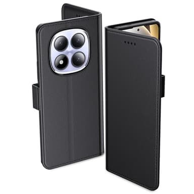 Aiziki Funda para Xiaomi Redmi Note 15 Pro 5G, Funda Protectora De Cuero De PU De Primera Calidad [Bolsa De Billetera] [Cierre Magnético] - Negro