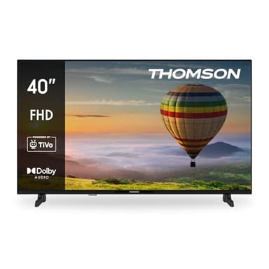 THOMSON 40 Pulgaras (100 cm) FHD Smart TV, Wi-Fi, Control por Voz, HDR10, Dolby Audio, Triple-Tuner (Cable/Satélite/Antena), HDMI, USB, Netflix, Youtube, Prime Video, Disney+ – 40FT2S35