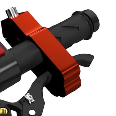 WODHMIEY Candado Moto, Aleación de Aluminio Candado Moto Antirrobo, Bloqueo de un Solo Toque Pinza Moto Antirrobo, Para Ciclomotores, Scooters, VehíCulos Todoterreno, Rojo
