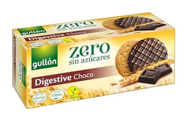 Gullón Galleta Digestive Chocolate, ZERO sin azúcares, Caja 270g