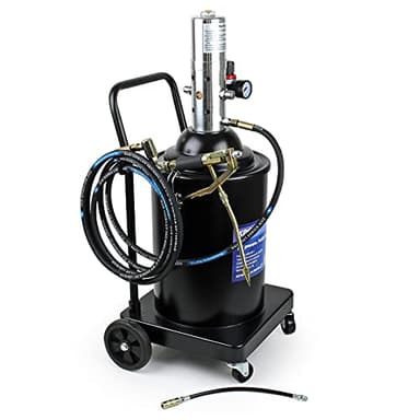 WilTec Bomba de Grasa neumática de 15 litros engrasadora para lubricar vehículos y máquinas