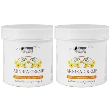 Sin Dolor Crema Arnica 2 Unds [ Alivia El Dolor En Articulaciones Golpes Artrosis Huesos y Musculos Relaja las Piernas Cansadas e hinchadas Fabricado en Alemania 250ml X 2 Unds
