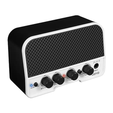 JOYO Mini amplificador de guitarra 5W Amplificador de guitarra eléctrica Pequeño amplificador de guitarra con canales Bluetooth Clean y Overdrive Recargable portátil (JA-02 II Negro)