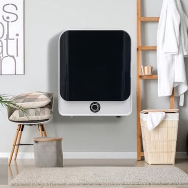 Merax Secadora pequeña con 5 programas, montaje en pared, secadora de desagüe con protección contra sobrecalentamiento y filtración múltiple, 3 kg, real hasta 4,5 kg, 830 W