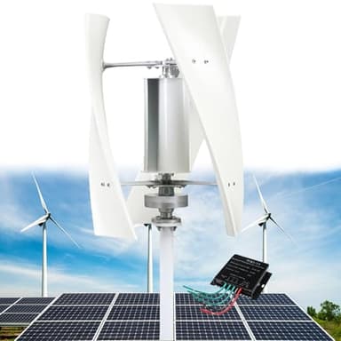 6000W Aerogenerador Kit de generador de turbina eólica vertical doméstica de bajo ruido de, 6KW 24V 48V 220V turbina eolica de baja velocidad, molino de viento vertical con controlador