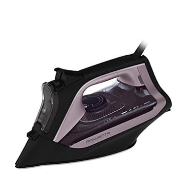 Rowenta Express Steam DW4345 plancha de vapor, suela Microsteam 350 láser, 2600 W, salida de vapor continua de 40 g/min, golpe de vapor de 200 g/min, sistema antical, antigoteo, Lila