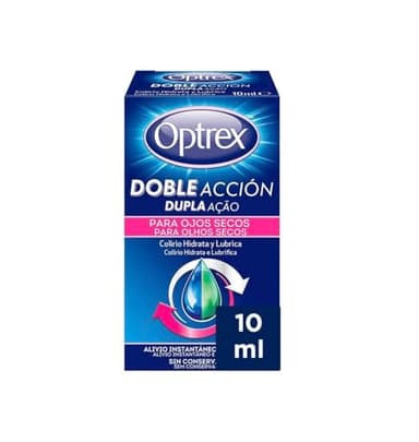 Optrex Colirio Doble Acción para Ojos Secos, 10ml