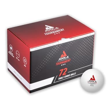 JOOLA Pelotas de ping-pong de 40 mm, 3 estrellas, compatibles interiores exteriores, color blanco (72 unidades)