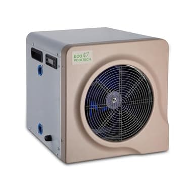 ECOPOOLTECH Mini Calentador Piscina de hasta 30 m3, Bomba de Calor para Piscina Desmontable/Piscina sobre Suelo(marrón-3,9KW)