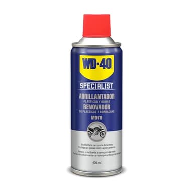 WD-40 34021 Abrillantador y Recuperador de Plásticos y Gomas de Silicona, Color Blanco, 400 ml, El embalaje puede variar