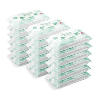 by Amazon Toallitas refrescantes para bebé, 1008 toallitas, sin perfume, 18 paquetes de 56 (anteriormente era la marca Mama Bear, pero es el mismo producto)