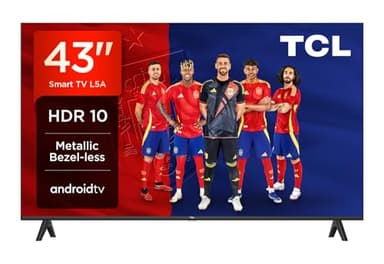 TCL 43L5A 43" Smart TV, HDR, FHD, Direct LED con Android TV, diseño Bezeless (Kids Care, Dolby Audio, Compatible con el Asistente de Google)