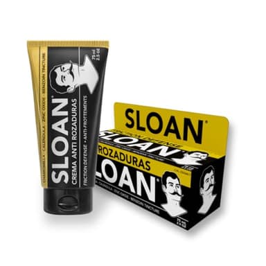SLOAN Crema Anti Rozaduras 75 mL – Barrera Protectora con Óxido de Zinc, Caléndula y Manzanilla – Terapia Avanzada contra Fricción e Irritación – Ideal Deporte y Piel Sensible