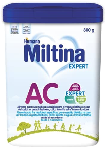 Miltina Expert ® AC, leche especial para bebés, en caso de trastornos digestivos, cólicos y estreñimiento, 800 g