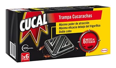Cucal Insecticida Trampa Cucarachas Doble Cebo, 6 Unidades