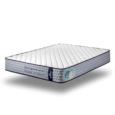 Cecotec Colchón Viscoelástico y Muelles Ensacados Flow 6700 Hybrid 90x190. Multicapa, Altura 26cm, Firmeza Media-Suave, Independencia de Lechos, Transpirabilidad, Doble Cara para Invierno y Verano