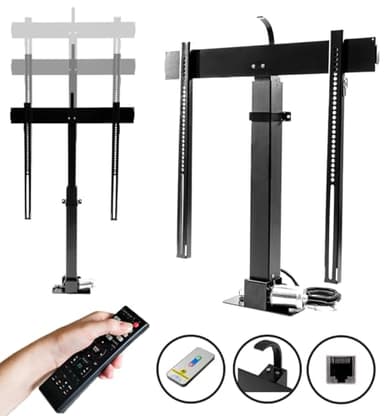 SABAJ M&D K-1 Eco Soporte TV motorizado Elevador escamoteable para TV 20–55 Pulgadas hasta 60kg, elevación 725-1477 mm