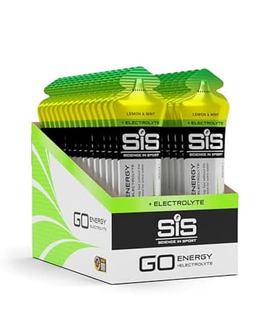 Science in Sport GO Gel Energético + Gel de Electrolitos 30 x 60ml Limón Menta Vegano - Ideal para la entrega de energía y el equilibrio de electrolitos.