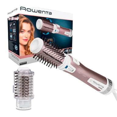 Rowenta Cepillo Brush Activ Premium Care - Cepillo de Aire, movimiento giratorio automático con dos controles de rotación, secado simultáneo, doble emisor de iones, dos ajustes de velocidad, CF9540