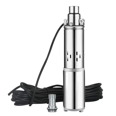 Bomba para Pozos Profundos, Bomba Sumergible para Pozos Profundos,Bomba de Agua Sumergible con Cable de 16m,Bomba de Agua Solar,Bomba para Pozos para Tierras de Cultivo Fábricas Minas