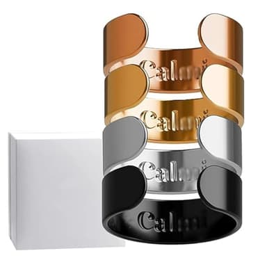 Calmi Ring - Anillo Calmi original para mujer, 2025 nuevo CalmiRing magnético para mujer, anillo inteligente magnético ajustable para reducir la ansiedad, mejorar la circulación sanguínea, equilibrar