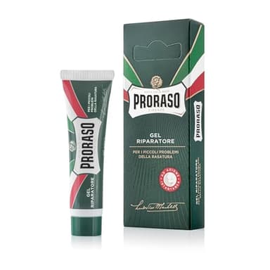 Proraso After shave reparador en gel, 10 ml, crema para el cuidado barba hombre que repara pequeñas heridas causadas por la cuchilla tras el afeitado