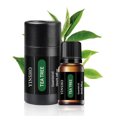 10ML Aceite Esencial de Árbol de Té, 100% Puro y Natural Aceites Esenciales de Tea Tree, Aceite Difusor de Árbol de Té para Difusor/Humidificador, Tea Tree Essential Oil para Aromaterapia/Masaje/Baño