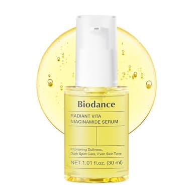 BIODANCE Serum Facial Radiant Vita con Niacinamida y Vitamina C – Sérum Coreano para Manchas y Tono Uniforme, Hidratante Iluminador (Filter Glow) para Piel Sensible, K-Beauty, 30ml