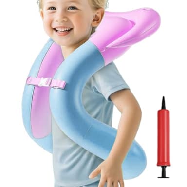 Chaleco salvavidas para niños, manguitos de natación para niños, con cinturón de seguridad ajustable para piscina de 3 a 15 años