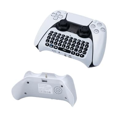Mcbazel Teclado Inalámbrico para Mando PS5, Bluetooth 3.0 Gamepad Chatpad para Mando PS5 con Altavoz Integrado y Conector de Audio de 3.5 mm