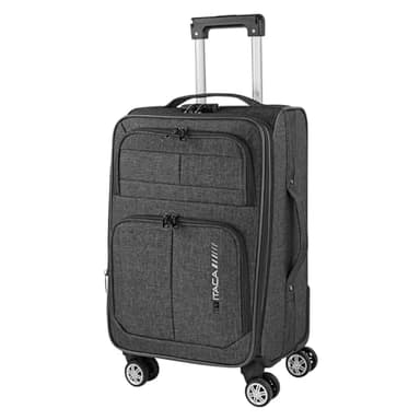 ITACA - Maletas De Viaje Cabina 55X40X20 Material EVA Ligero, Trolley con Ruedas Maleta De Mano para Avion Maleta Cabina Equipaje para Viajes Cortos Compatible Ryanair, Gris